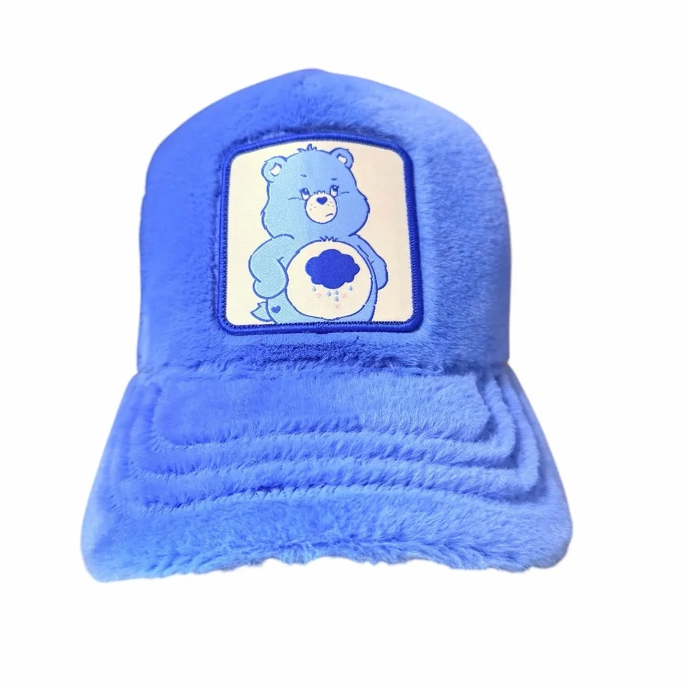 Overlord Women’s Care Bears Blue and Pink Mesh Trucker Hat, Grumpy Bear - Picture 1 of 5